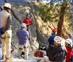 Group Rock Climbing in Leavenworth
