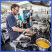 Chef Antony D prepares dinner @ Union Glacier kitchen © Wilson Cheung