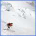 Skiing down the Trient Glacier enroute to the Val d'Arpette.