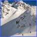 Skiing above the Jamtal Hut, Silvretta group.